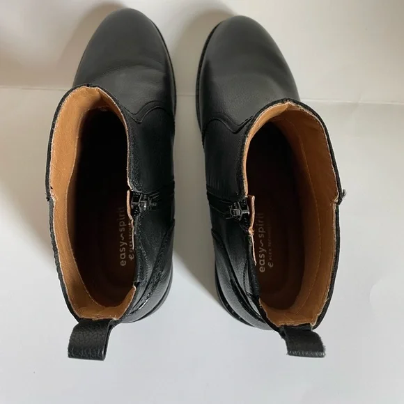 Easy Spirit Juna Casual Booties Leather Black, Size 10 - Picture 9 of 14
